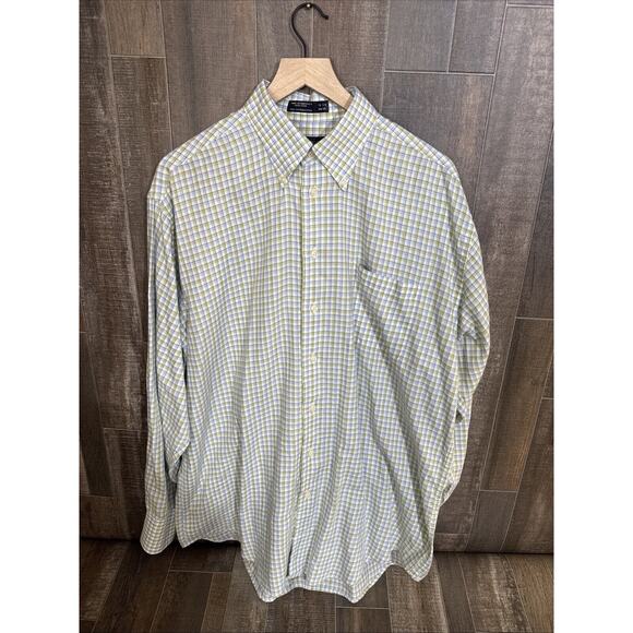 Nautica Plaid Button Down Shirt Size Large 16 1/2‎ X 34/35 - Picture 1 of 7